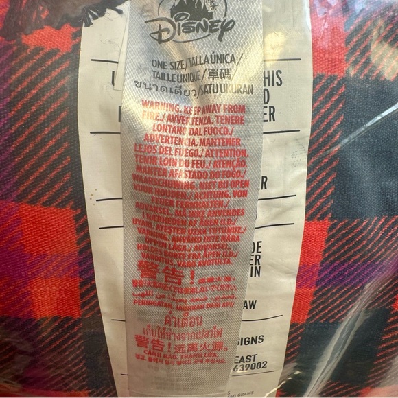 NWT. Disney Cruise Line Alaska Navy and plaid DCL throw pillow. - Picture 9 of 9